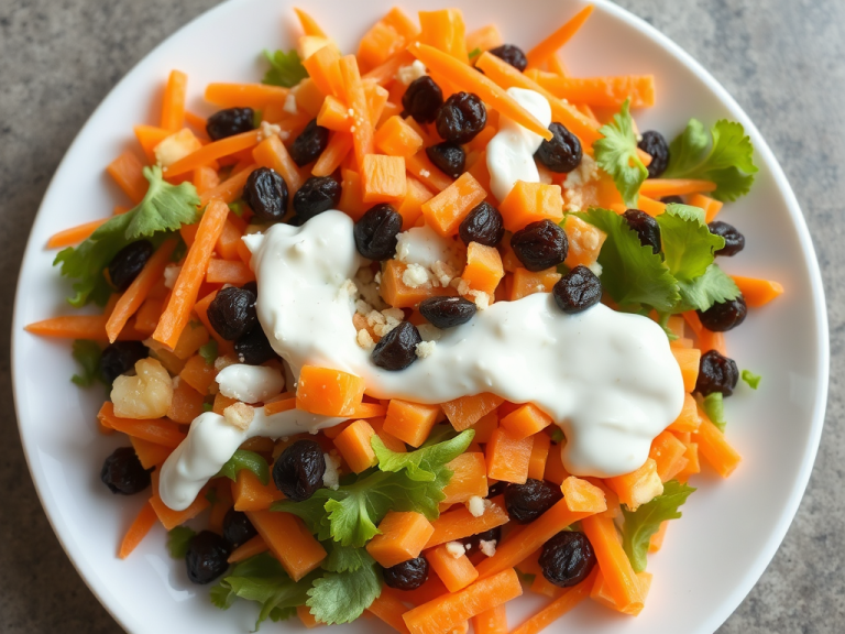 Carrot and raisin salad