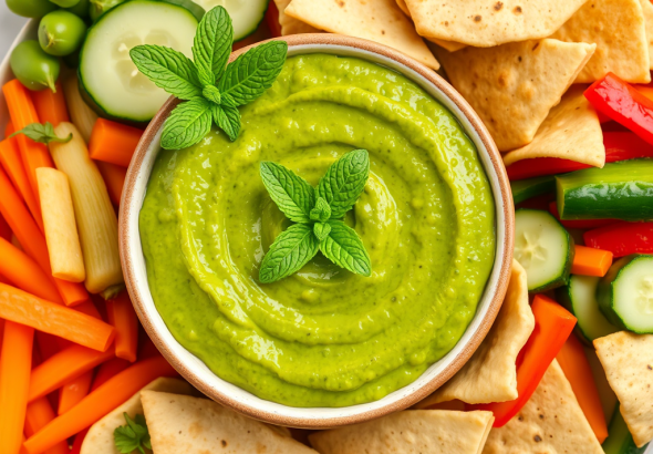 Greek Minted Pea Dip