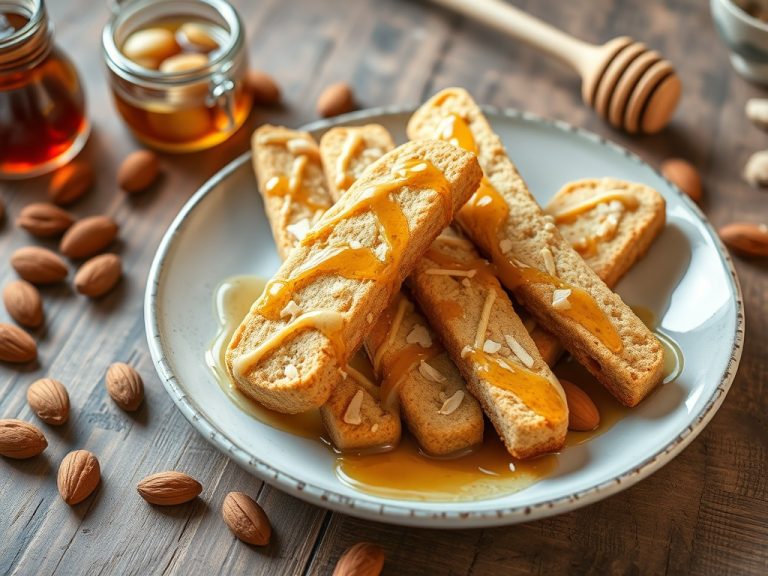 honey almond biscotti