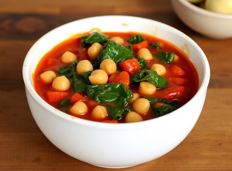 Chickpea and Spinach Stew