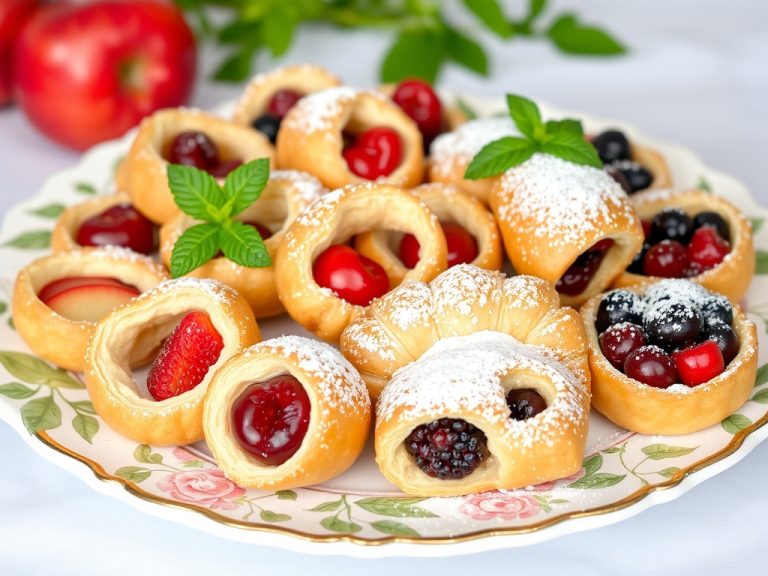 Fruit stuffed pasteries
